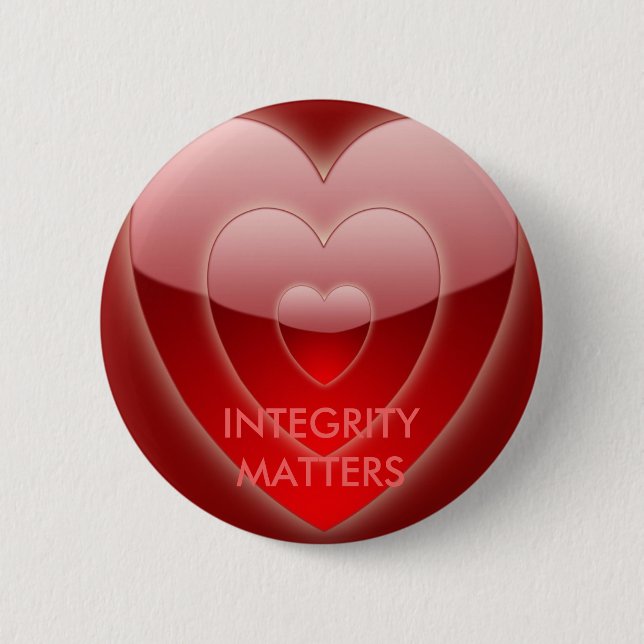 INTEGRITY MATTERS ROUND BUTTON by eZaZleMan (Vorderseite)