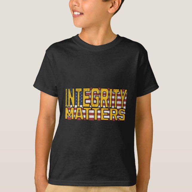 Integrity S Aufkleber T-Shirt (Vorderseite)