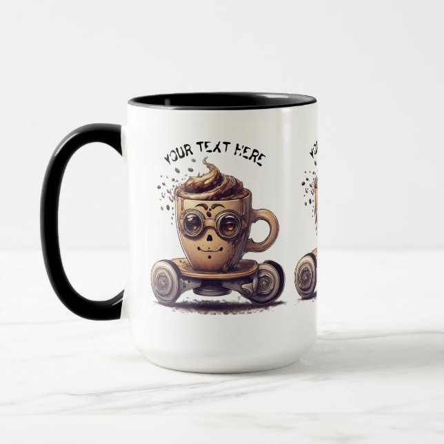 INTELECTUELLER KAFFEE IN EINEM SKATER TASSE (Links)