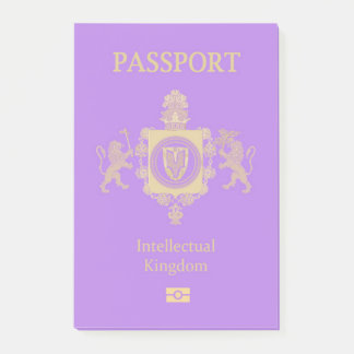 Intellectual Kingdom Passport Post-it Klebezettel
