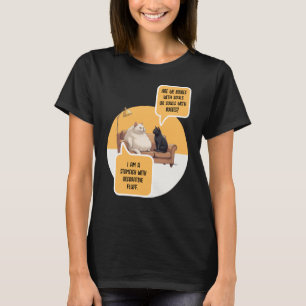 Intellektuell humorvolle Katzenphilosophie lustige T-Shirt