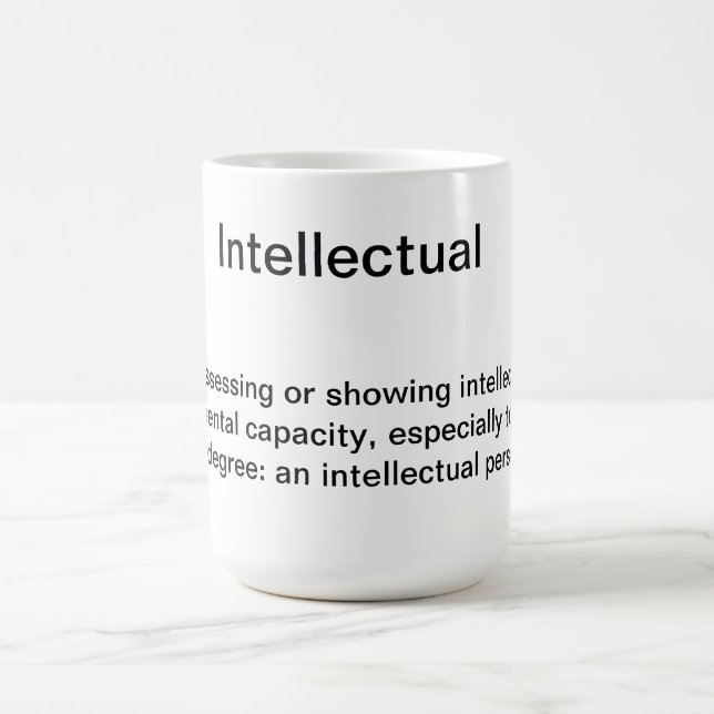 Intellektuelle Kaffee-Tasse Kaffeetasse (Mittel)