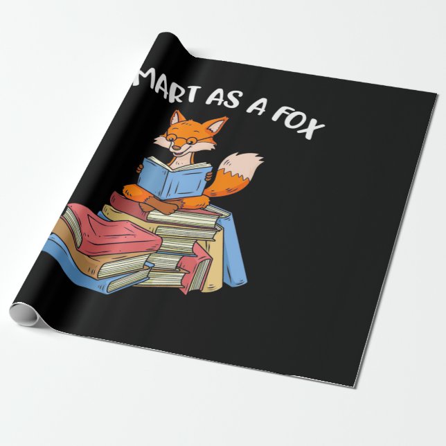 Intelligent als Fuchs Geschenkpapier (Ungerollt)