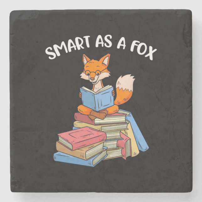 Intelligent als Fuchs Steinuntersetzer (Vorderseite)