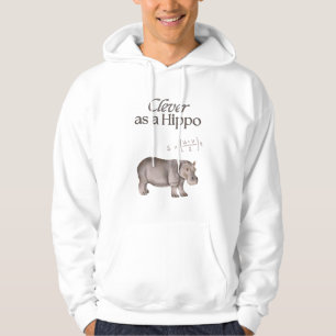 Intelligent comme Sweat - shirt à capuche hippo