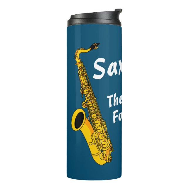 Intelligent Saxophon Thermal Tumbler Thermosbecher (Nach links gedreht)