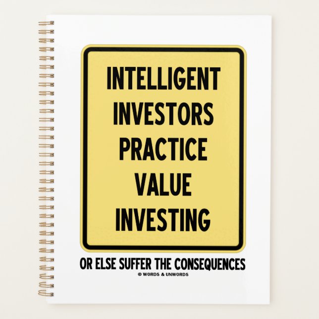 Intelligente Anleger setzen Wert in Investitionen Planer (Vorderseite)