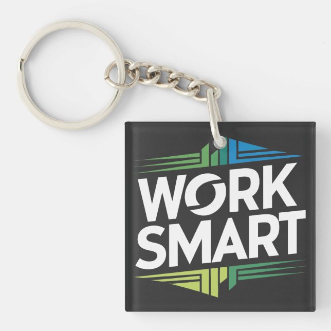 Intelligente Arbeit Schlüsselanhänger (Vorderseite)
