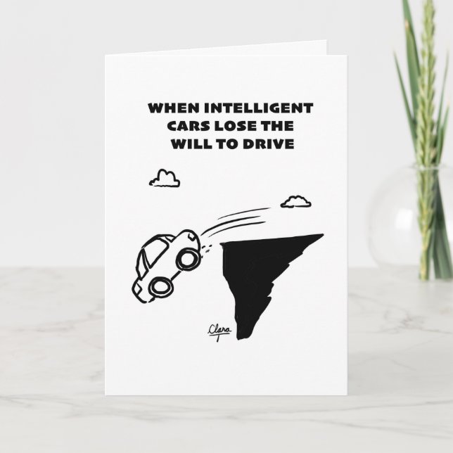 Intelligente Autogrußkarte Karte (Vorderseite)