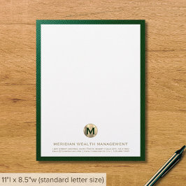 Intelligente Business Monogram Briefbogen
