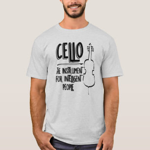 Intelligente Cellist Line Zeichnend T-Shirt