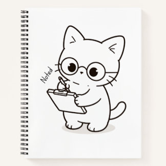 Intelligente Katze - Chill Hund Notizbuch