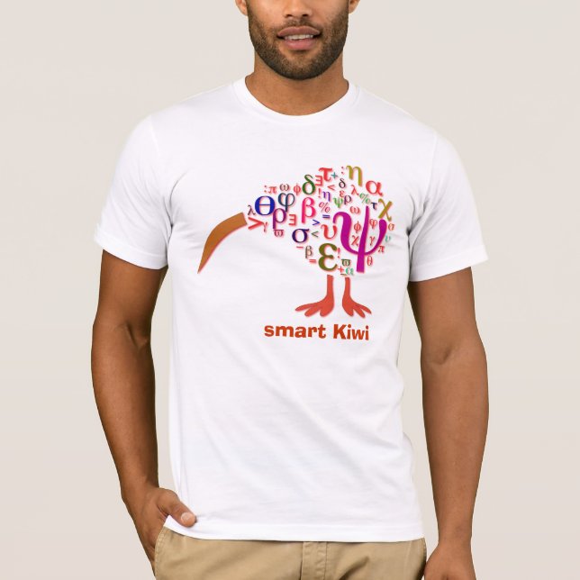 Intelligente Kiwi T-Shirt (Vorderseite)