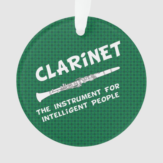 Intelligente Klarinette Ornament (Vorderseite)