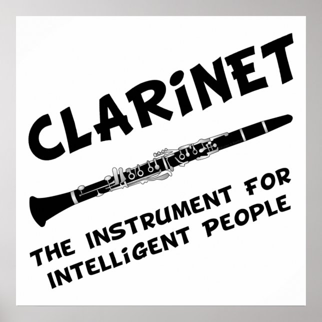 Intelligente Klarinette Poster (Vorne)