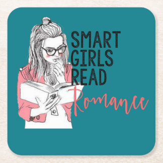 Intelligente Mädchen lasen Romance Untersetzer