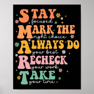 Intelligente Test Day Squad Funny Student Teacher  Poster