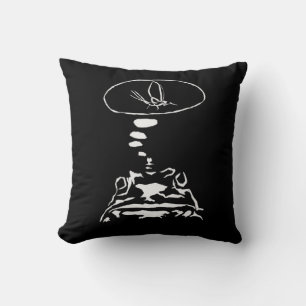 Intelligente Tiere im Internet "Hungry Frog Dreams Kissen