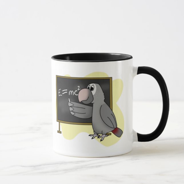 Intelligente Timneh afrikanisches Grau-Tasse Tasse (Rechts)