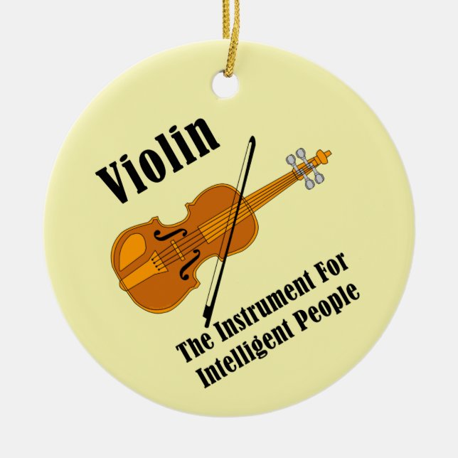 Intelligente Violine Keramik Ornament (Vorne)