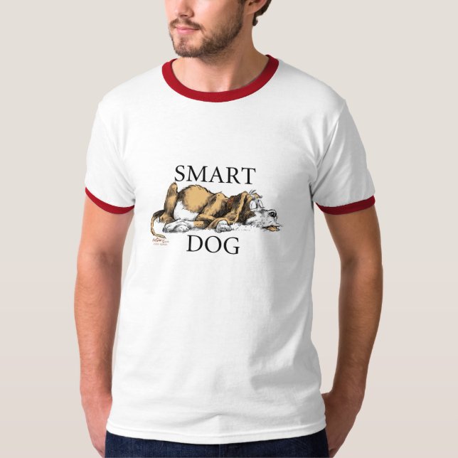 Intelligenter Hundeshirt T-Shirt (Vorderseite)