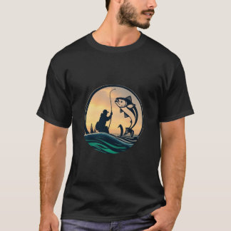 Intelligenteres Fischen, Glücklichere Fische T-Shi T-Shirt