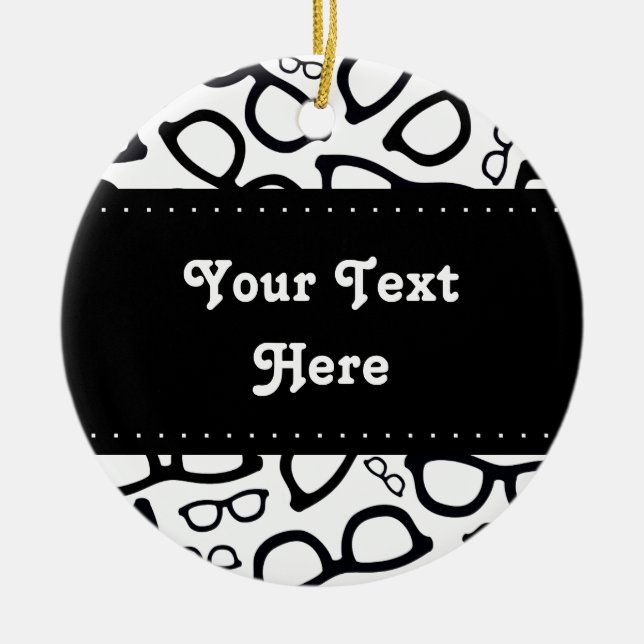 Intelligentes Glas-Muster Keramikornament (Vorne)