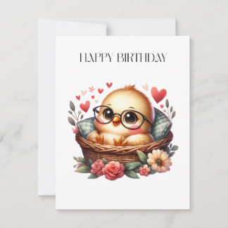 Intelligentes Huhn Geburtstag Einladung