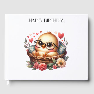 Intelligentes Hühnerchen Geburtstag Gästebuch