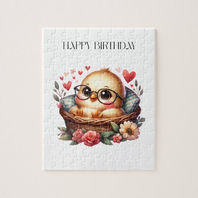 Intelligentes Küken Geburtstag (Vertikal)