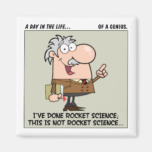 Intelligenteste Person bei der Arbeit Magnet