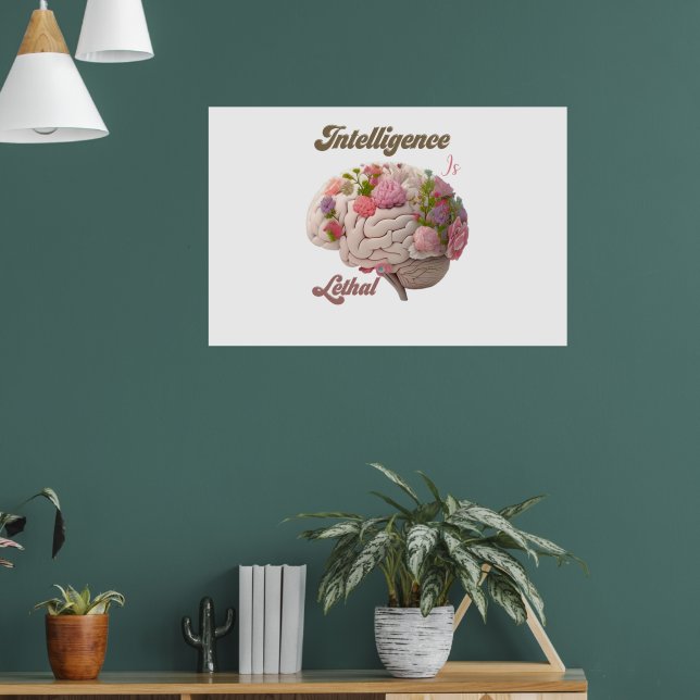 Intelligenz ist tödlich poster (Wohnzimmer 1)
