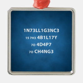 Intelligenzangebot Premium Square Ornament