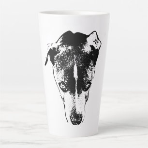 Intense Chien Portrait Encre Art Café Mug