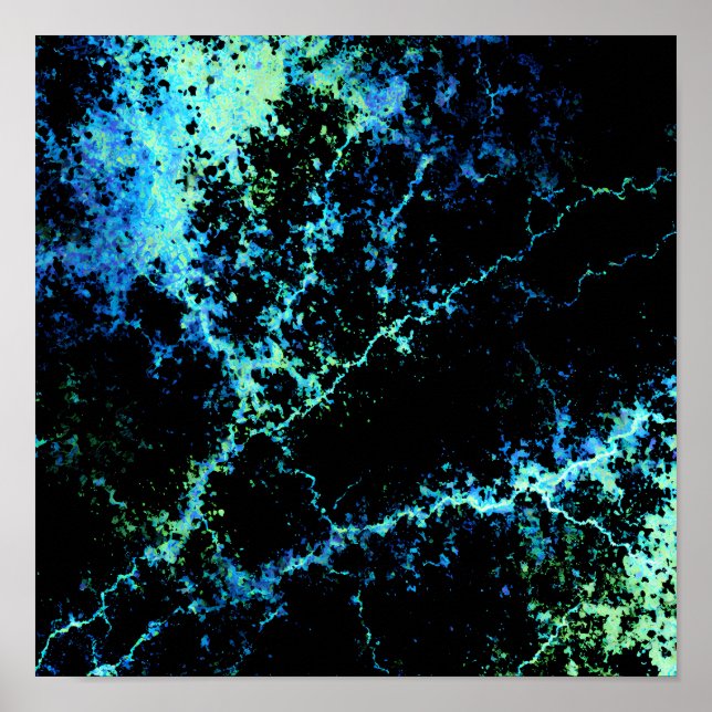 Intense Saturated Palette: Seamless High-Contrast Poster (Vorne)