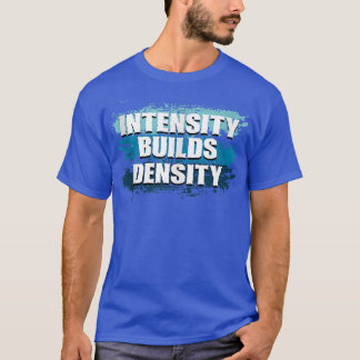 Intensität steigert die Fitness des Fitnessraums m T-Shirt