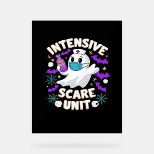 Intensiv-Kindergarten Nurse Halloween ICU Nurse Es Acrylschild