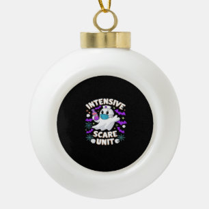 Intensiv-Kindergarten Nurse Halloween ICU Nurse Es Keramik Kugel-Ornament