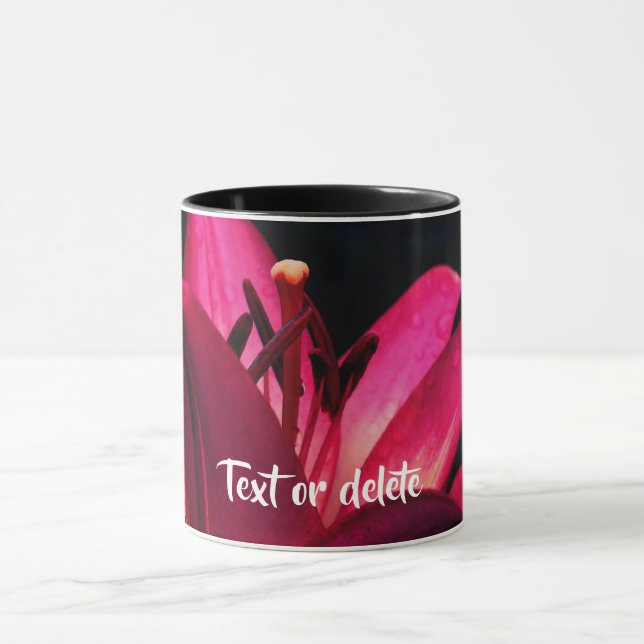Intensiv Taglilie Blume Personalisiert Tasse (Zentrum)