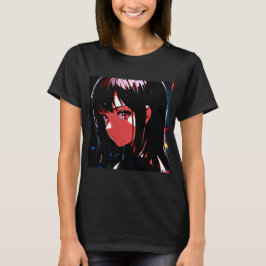 Intensive Dark Anime Character - Ästhetische Kunst T-Shirt