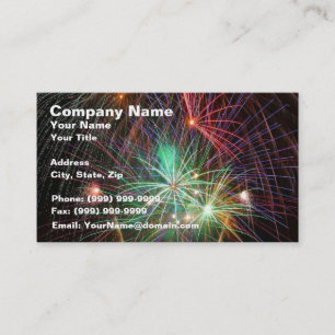 Intensive Feuerwerke Visitenkarte