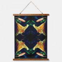 Intensive Gelblilie Blume Mirror Abstrakt