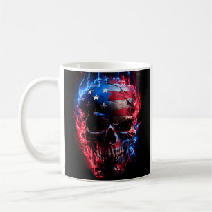 Intensive Schattenpatriotische SchädelTasse Kaffeetasse