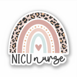 Intensivstation für Neugeborene NICU Nurse Rainbow Aufkleber