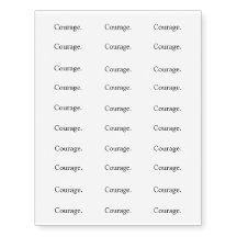 Intention "courage "