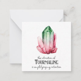 *~* Intention Tourmaline AP64 Flat Note Card Mitteilungskarte