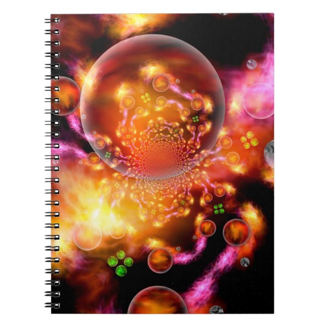 Inter-Dimensional Stellar Kinderzimmer Spiral Note Notizblock (Vorderseite)