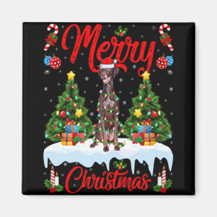 Inter Dog Lichter Weihnachtsbaum Santa Inter Dog W Magnet