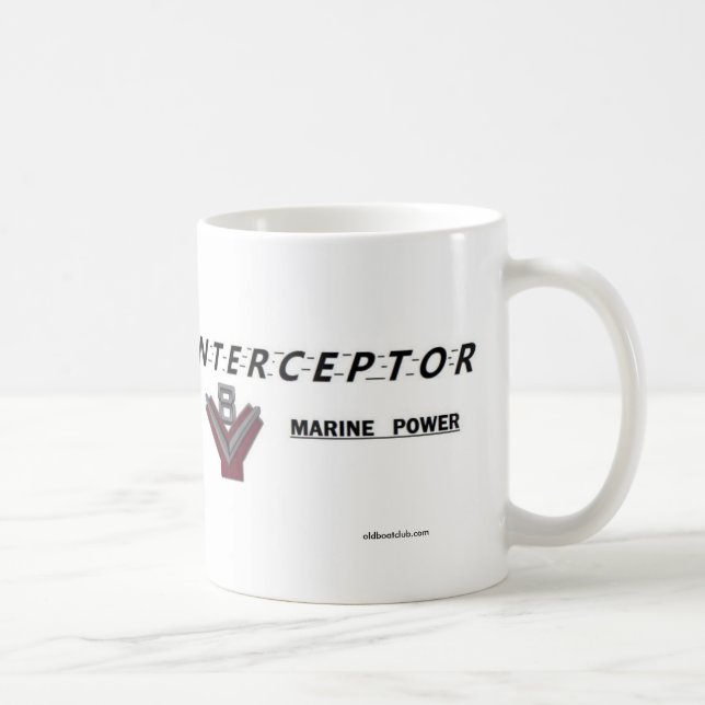 INTERCEPTEUR V8 MARIN 11 onces. tasse de coffe (Droite)
