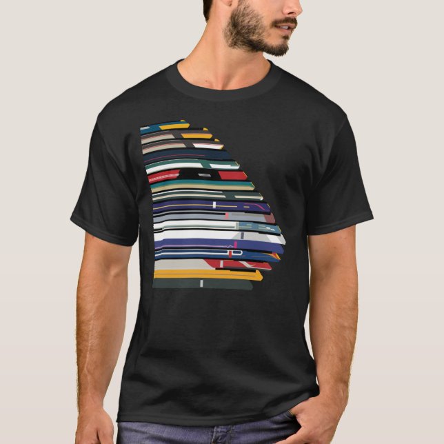 Intercity 125 Outline In Liveries    T-Shirt (Vorderseite)
